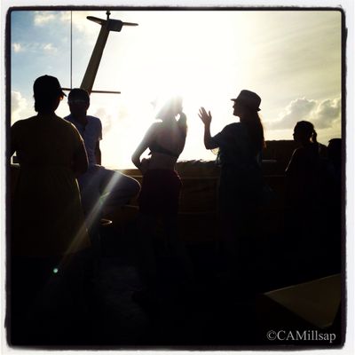 Passengers leaving Cozumel take the water taxi back to the Carnival Sunshine. (Cheryl-Anne Millsap / photo by Cheryl-Anne Millsap)