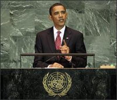 Associated Press Photo of Obama speaking at the UN (The Spokesman-Review)