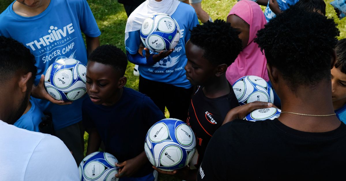 “You’re My GOAT”: Pro Soccer Stars Surprise Refugee Youth Camp