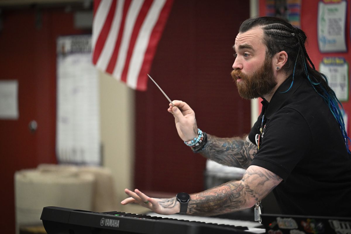 Tim Blaydon of North Central High School was recently given the Music Educator of the Year Award from the Spokane Falls Music Educators Association.  (Jesse Tinsley/THE SPOKESMAN-REVIEW)