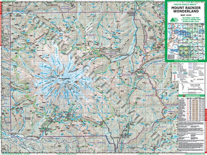 Topo map by Green Trails. (courtesy)