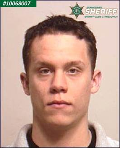 An undated booking photo of robbery suspect Richard A. Rod, who turned himself in to authorities Sunday evening. (Spokane County Sheriff’s Office)