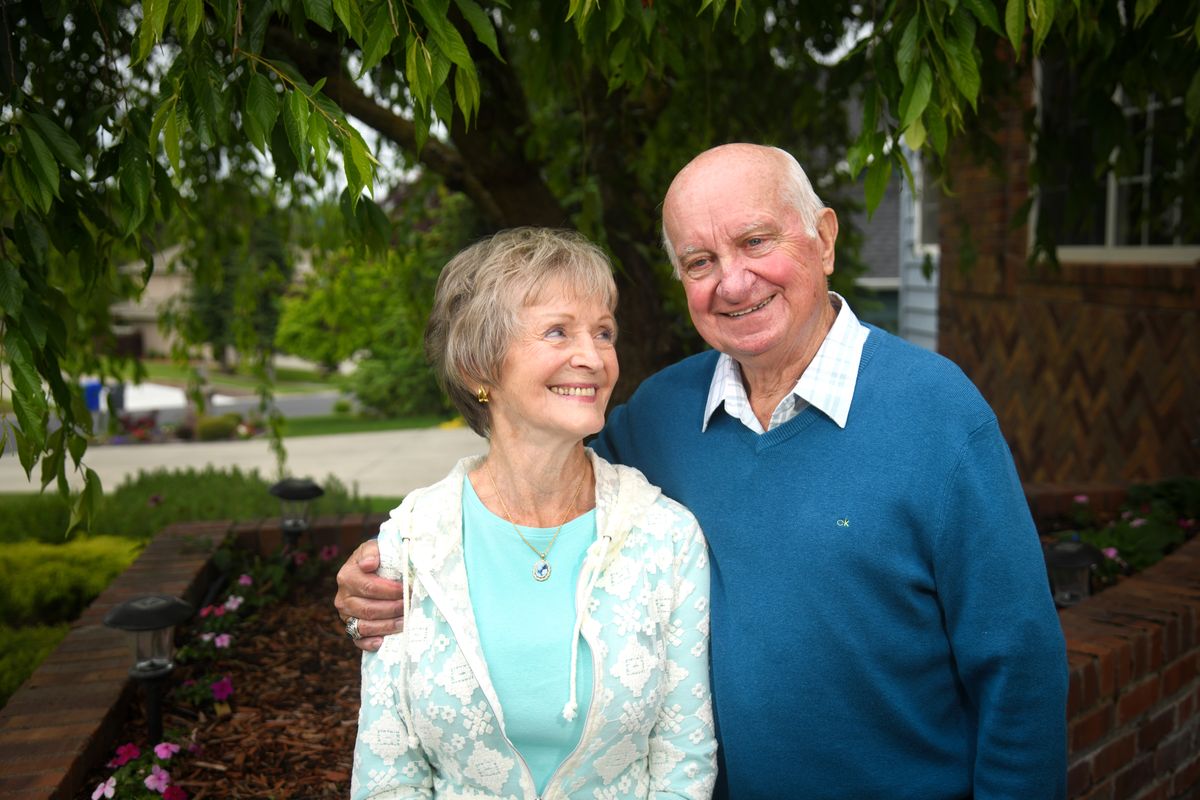 Trudy and Jerry Jones celebrated their 58th wedding anniversary this year. Jerry taught at SCC for 46 years. Trudy raised their six children and then went to college, graduating from Gonzaga University Summa Cum Laude.  (DAN PELLE/THE SPOKESMAN-REVIEW)