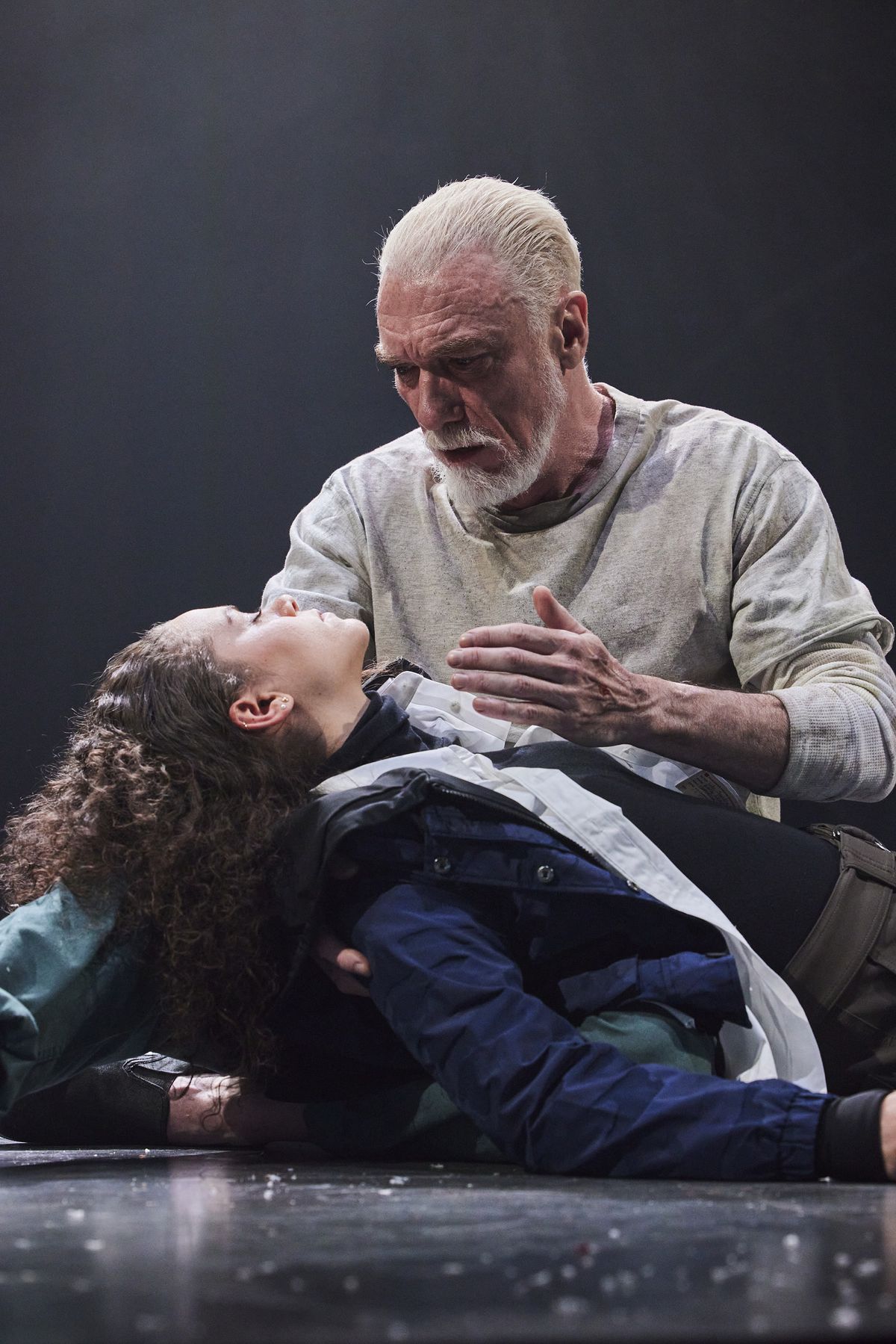 Patrick Page and Lily Santiago in Shakespeare Theatre Company’s “King Lear,” directed by Simon Godwin.  (DJ Corey/DJ Corey)