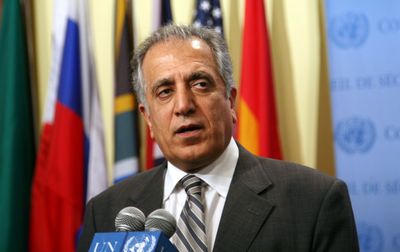 In this Aug. 10, 2008, file photo, Zalmay Khalilzad speaks at the U.N. He  may take a post in the Afghan government. (File Associated Press / The Spokesman-Review)
