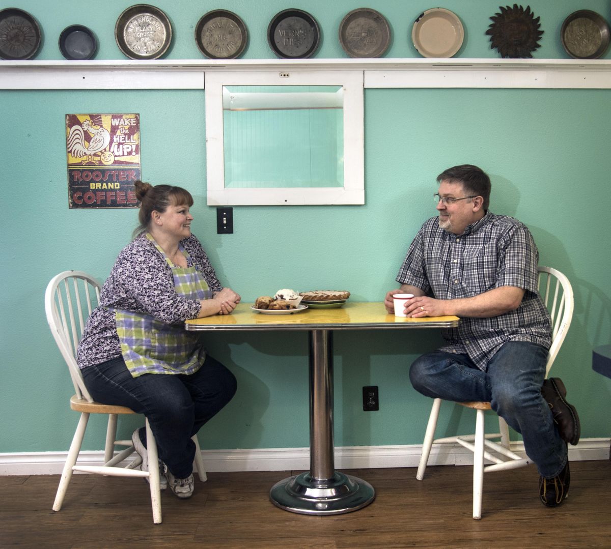 Lisa and Chad Taylor, co-owners of Morning Sun Bakery, hope the business becomes a hub for the North Hill neighborhood. (Dan Pelle / The Spokesman-Review)