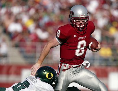 WSU quarterback Marshall Lobbestael gets introduced to the Rose Bowl tonight.  (Associated Press / The Spokesman-Review)