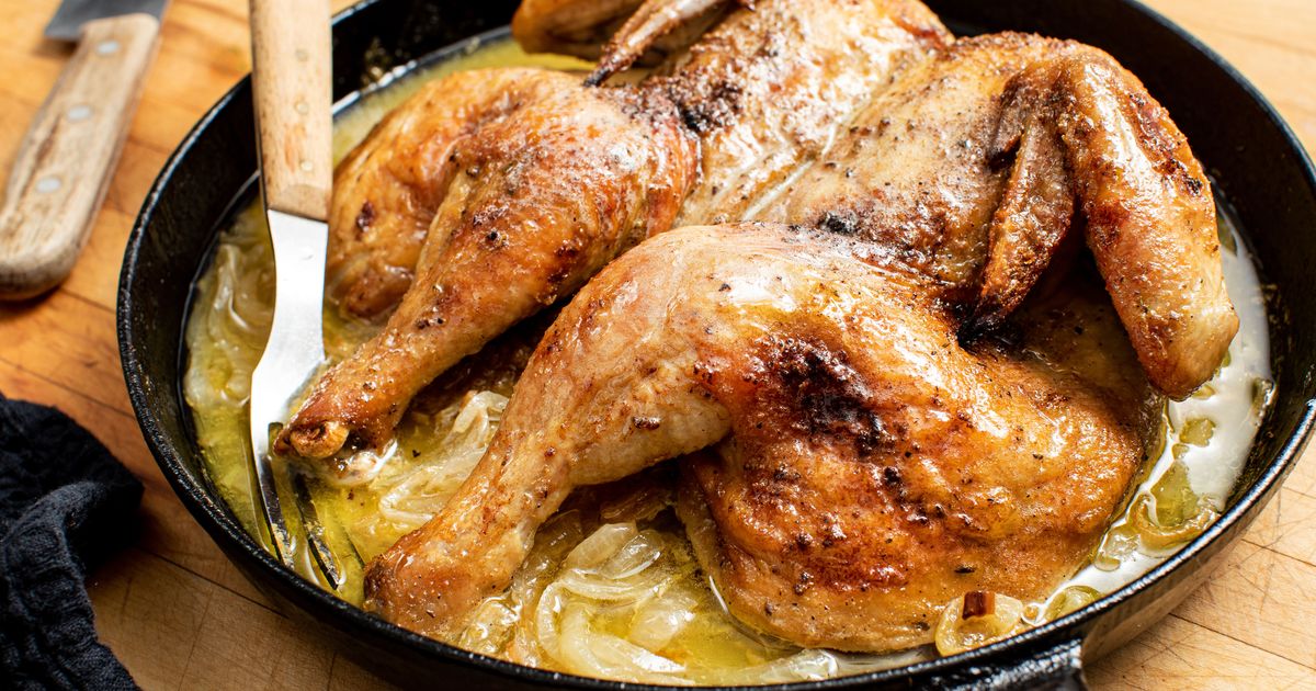 Aromatic roasted chicken with homemade adobo is an updated take on a ...
