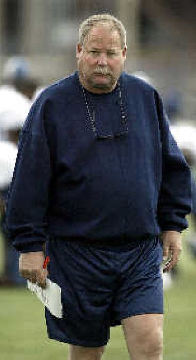 
Coach Mike Holmgren, above, said Jerome Pathon isn't in great shape.
 (Associated Press / The Spokesman-Review)