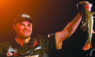 
Fishing fans are competing at home by putting pros like Luke Clausen, above, on their fantasy fishing teams.
 (The Spokesman-Review)