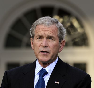 “The government’s role will be limited and temporary,” President Bush pledged Tuesday in remarks at the White House. “These measures are not intended to take over the free market but to preserve it.” (Associated Press / The Spokesman-Review)
