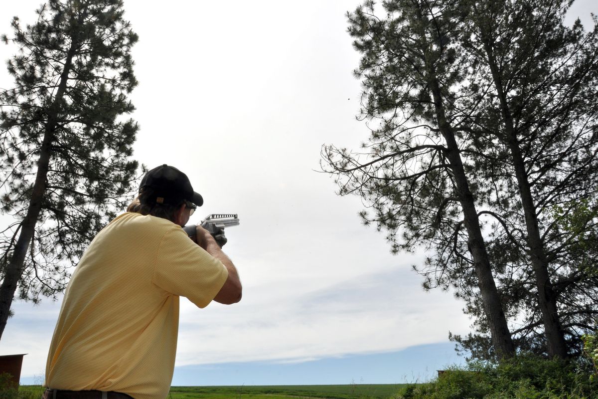 Bob Dunn enjoys being able to go to a sporting clays range and finish a round “without kissing away the entire day.” (Rich Landers)