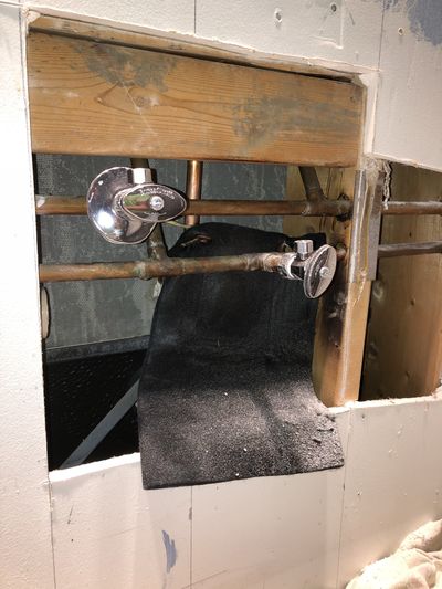 The valve on the right needed to be moved down and to the left. The homeowner saved himself hundreds of dollars by investing in over-the-phone expert advice.  (Courtesy)