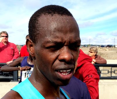 Former Bloomsday champion Allan Kiprono of Kenya won the race again today with an announced time of 34:10. 
 (Colin Mulvany)