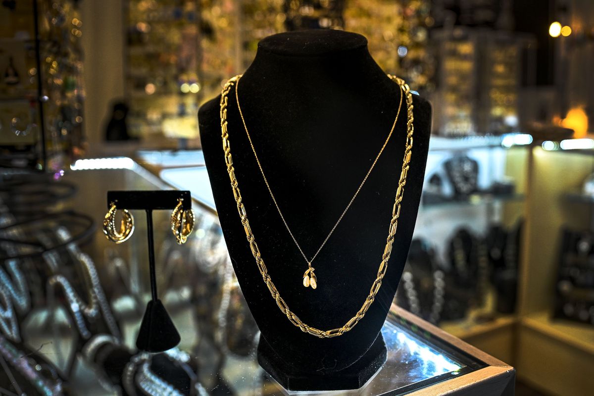 Vintage King Jewelry is for sale at The Bohemian in Spokane Valley on Monday, December 3, 2023.  (Kathy Plonka/The Spokesman-Revie)