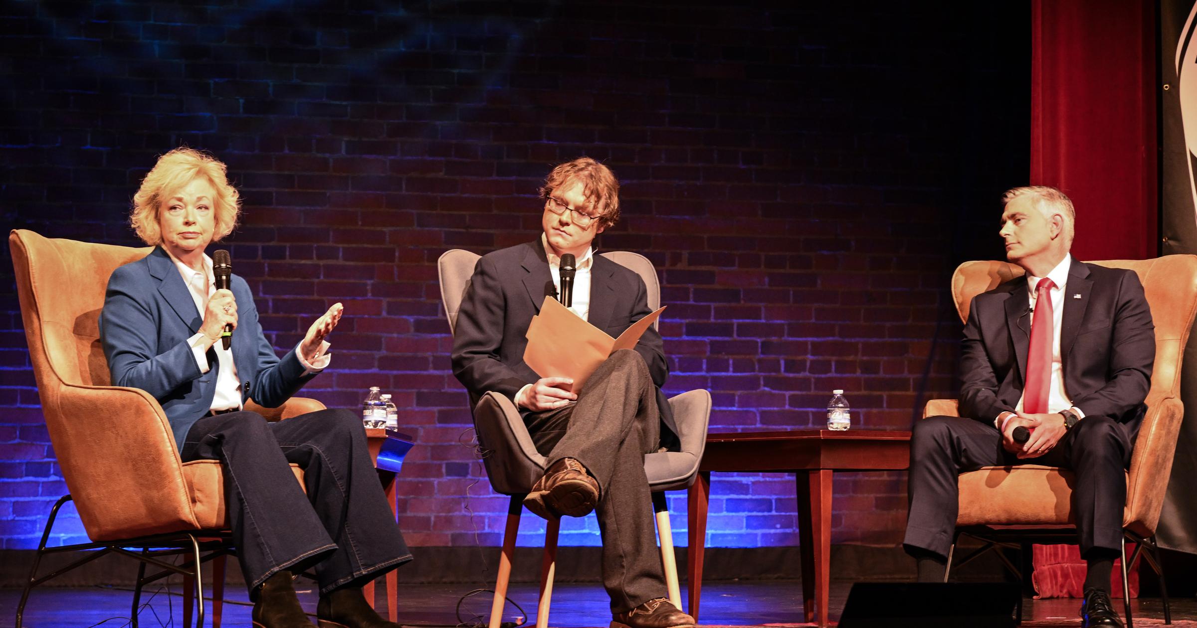 Baumgartner and Conroy face off on Iran, Israel and tariffs at Spokesman debate