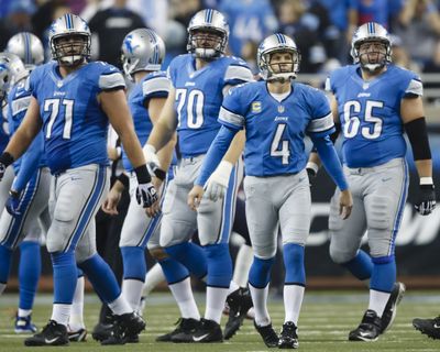 Jason Hanson (4) has been surrounded by the Detroit Lions family since joining the team in 1992. (Associated Press)