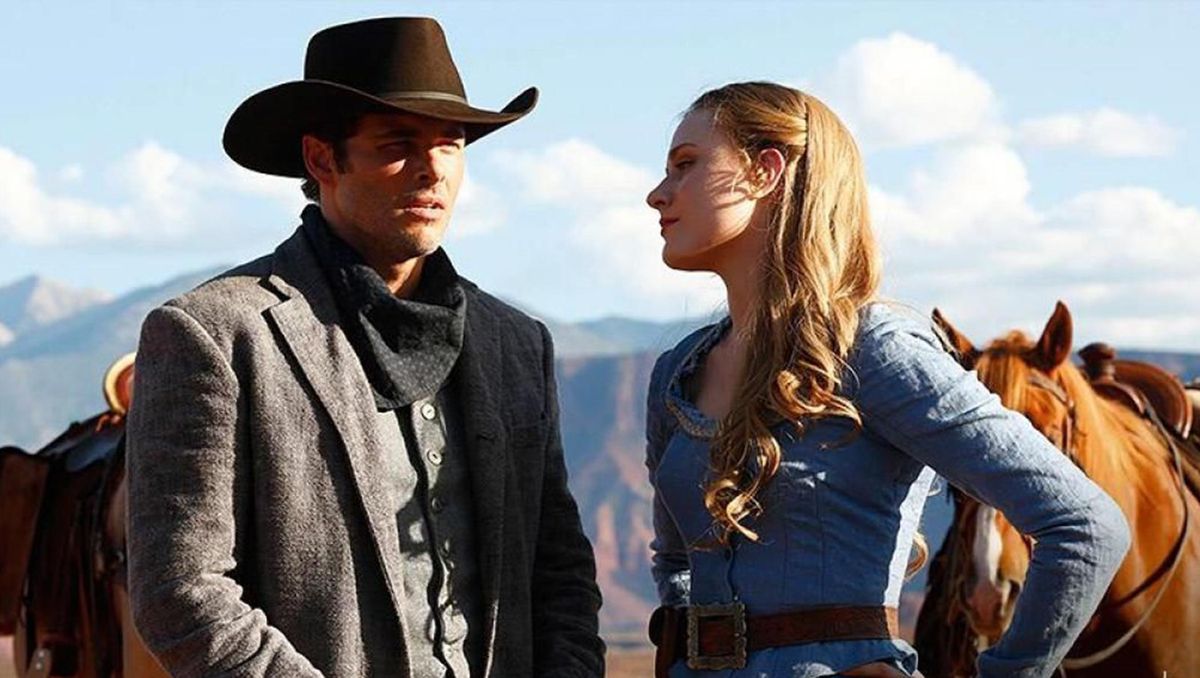 James Marsden and Evan Rachel Wood in HBO's "Westworld." Photo credit: HBO/ John P Johnson (HBO/ John P Johnson)