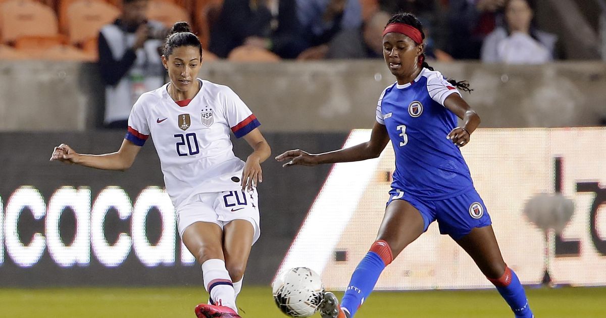 U.S. women defeat Haiti 40 to open Olympic qualifying The Spokesman
