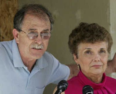 
Ed and Elaine Brown talk to reporters during a news conference in Plainfield, N.H., in this June 18 file photo. They were arrested Thursday. Associated Press
 (Associated Press / The Spokesman-Review)