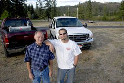 
John Kory and his son Kyle Kory of Hauser have started a new hauling business together. 
 (Kathy Plonka / The Spokesman-Review)