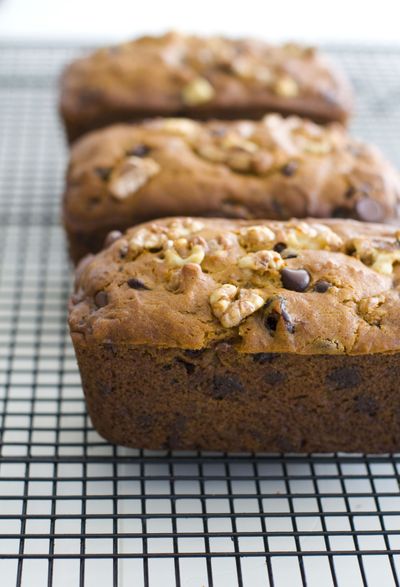 This recipe for pumpkin bread can handle add-ins such as dark chocolate and walnuts. (Associated Press)