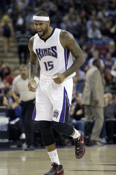 Sacramento’s DeMarcus Cousins had 39 points, 11 rebounds in OT victory. (Associated Press)