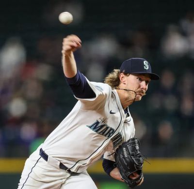 Bryce Miller is the third Seattle Mariners pitcher to hit the IL with arm troubles. (Dean Rutz/Seattle Times)