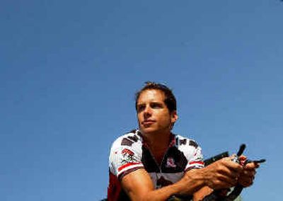 Reigning U.S. Ironman champ Chris Lieto races in Coeur d'Alene Sunday.
(Kathy Plonka / The Spokesman-Review)