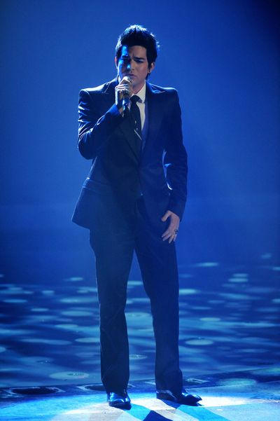 In this image released by Fox, contestant Adam Lambert performs on 