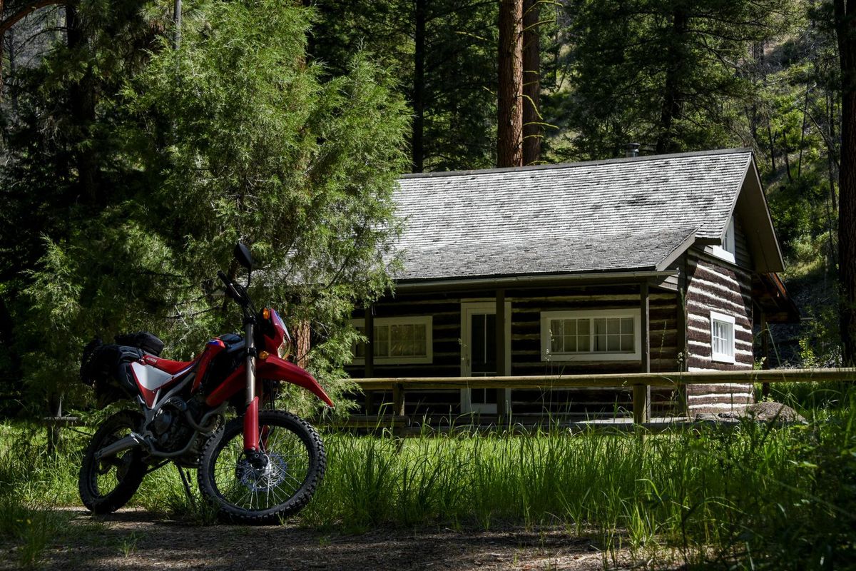 A restored U.S. Forest Service cabin pictured here July 8 at dirt Rock Creek Road in western Montana.  (Joshua Murdock/Missoulian)