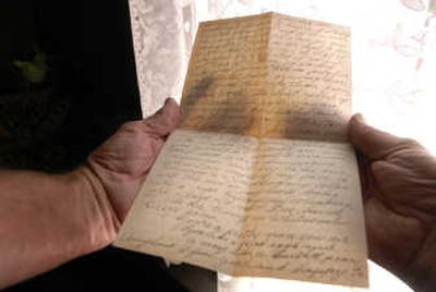 
Fred and Laurie Taylor found  letters and other items during renovation of their 1895 Spokane home.  
 (Jed Conklin / The Spokesman-Review)