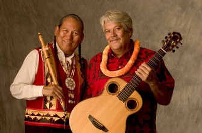 Flutist R. Carlos Nakai and Keola Beamer perform Monday at 7:30 p.m. at The Met.
(Photo courtesy of Canyon Records / The Spokesman-Review)