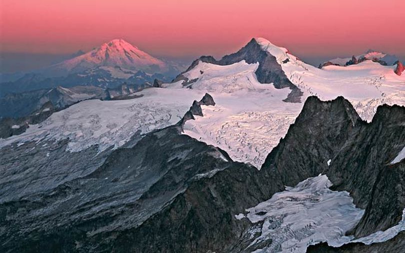 Spectacular snowy vistas command the horizon in this shot of Eldorado Peak at sunrise in Washington's North Cascades National Park.
 (David Jensen / Country magazine)