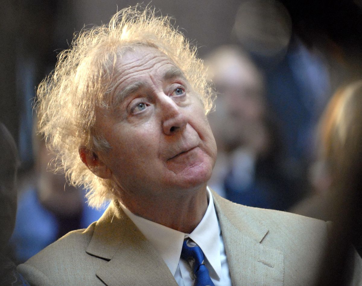 In this April 9, 2008, file photo, actor Gene Wilder listens as he is introduced to receive the Governor’s Awards for Excellence in Culture and Tourism at the Legislative Office Building in Hartford, Conn. Wilder, who starred in such film classics as “Willy Wonka and the Chocolate Factory” and “Young Frankenstein” has died. He was 83. (Jessica Hill / Associated Press)