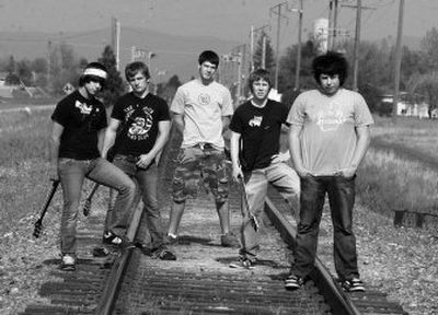 
Some Will Fall is made up of, from left: Kramer Veloski, Dylan Campbell, Cody Rhodes, Daniel Forbes and Andrew Heisel. 
 (J. BART RAYNIAK / The Spokesman-Review)