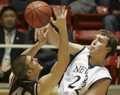 
Nevada brings a high-powered team into play Idaho tonight. The Wolf Pack are led by player of the year candidate Nick Fazekas, right. 
 (Associated Press / The Spokesman-Review)