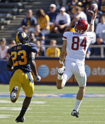 Wide receiver Jared Karstetter and the Cougars will face Josh Hill and the Golden Bears on Nov. 6. (Associated Press)