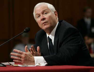 
Defense Secretary-designate Robert Gates  answers questions during his confirmation hearing Tuesday. 
 (Associated Press / The Spokesman-Review)