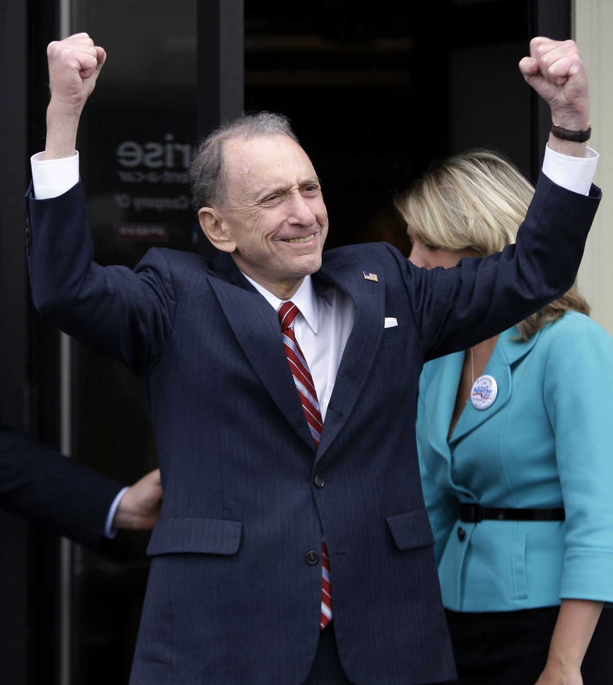 FILE - In this May 17, 2010 file photo, Sen. Arlen Specter, D-Pa. campaigns  in New Cumberland, Pa.  Former U.S. Sen. Arlen Specter, longtime Senate moderate and architect of one-bullet theory in JFK death, died Sunday, Oct. 14, 2012.  He was 82. (Carolyn Kaster / Associated Press)