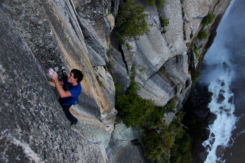 Alex Honnold free-climbs Phoenix, a rock face in Yosemite National Park, in the film “Honnold 3.0.”