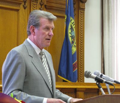 Gov. Butch Otter, shown here at a proclamation-signing on Tuesday, said Wednesday that he was both 