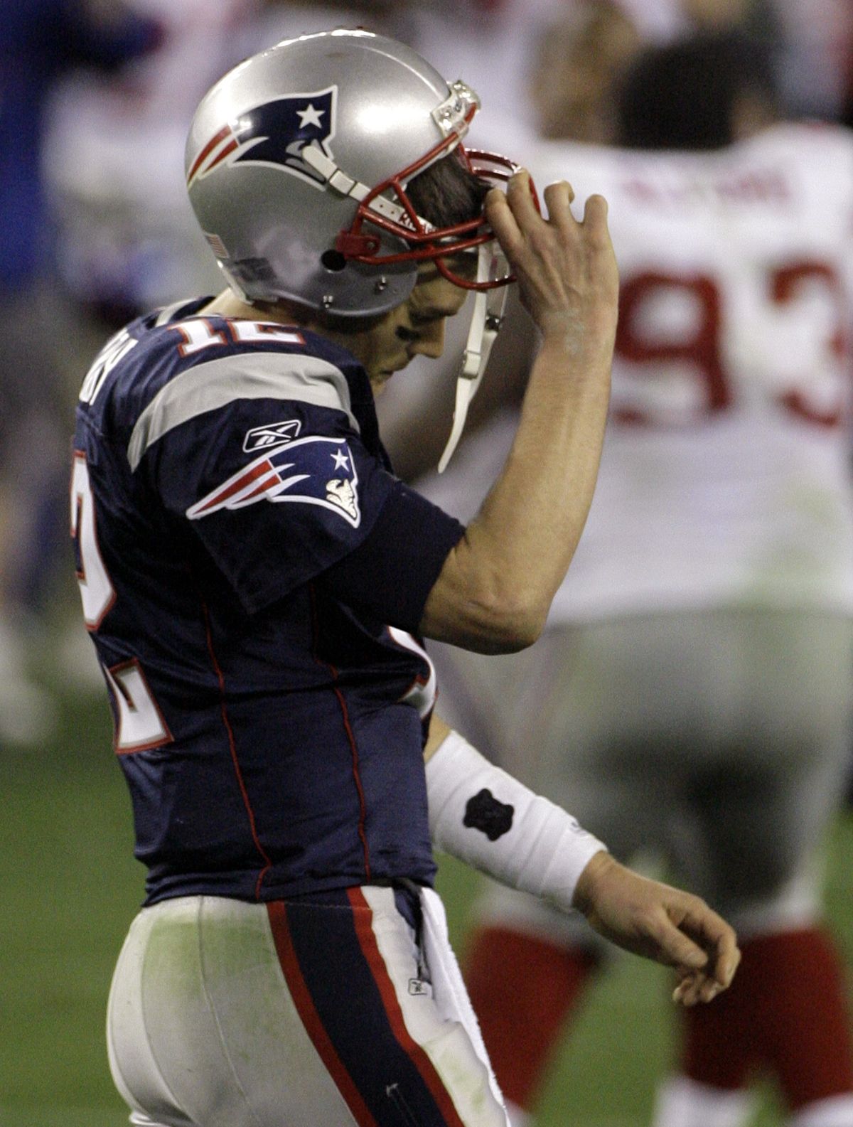 Patriots QB Tom Brady walked off the field a loser in last Super Bowl trip to Arizona. (Associated Press)