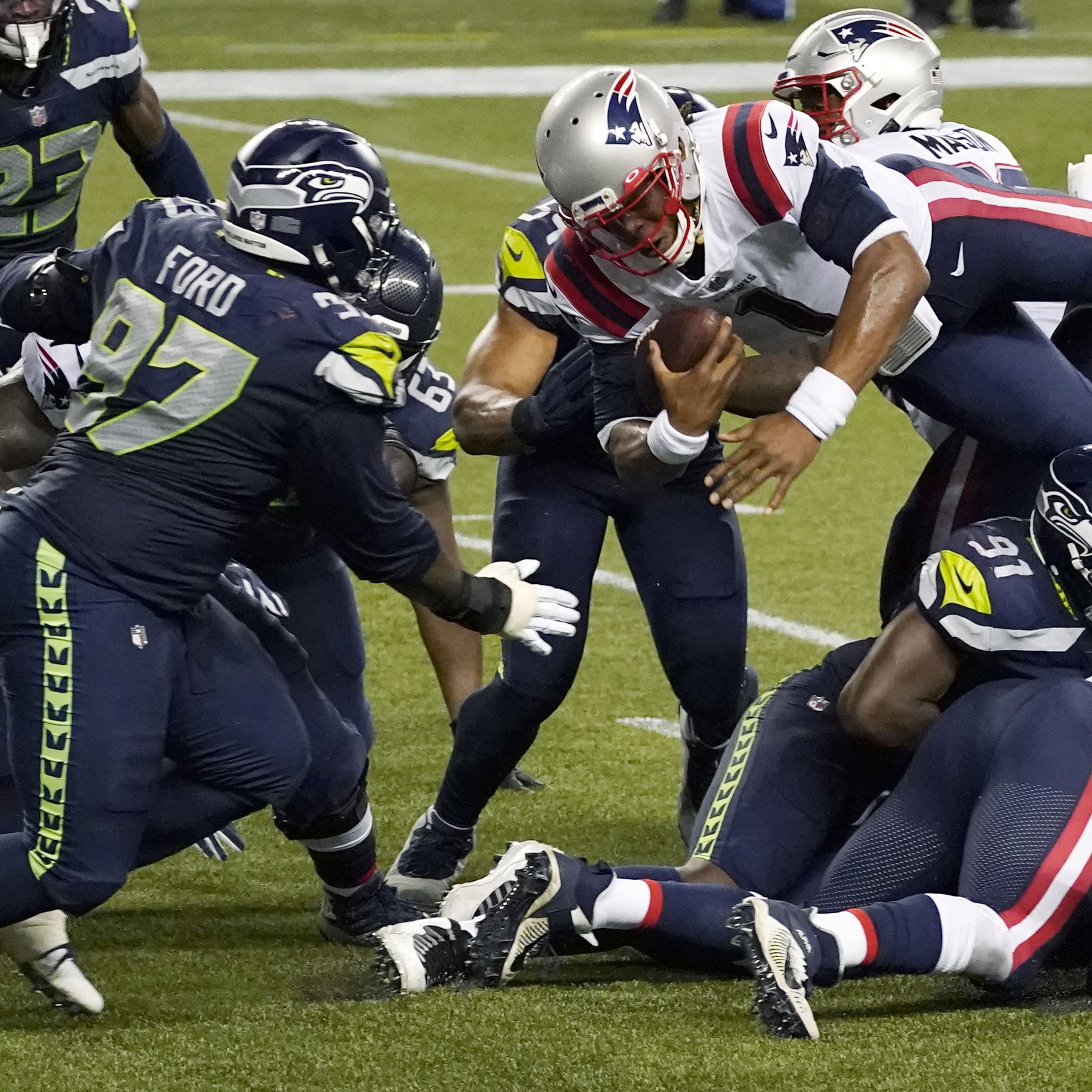 Seattle Seahawks' L.J. Collier comes up big to stop Cam Newton on game's  final play in win over the New England Patriots 