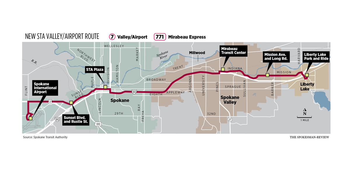 Getting There: STA highlights service to Spokane airport with new line starting Sept. 21