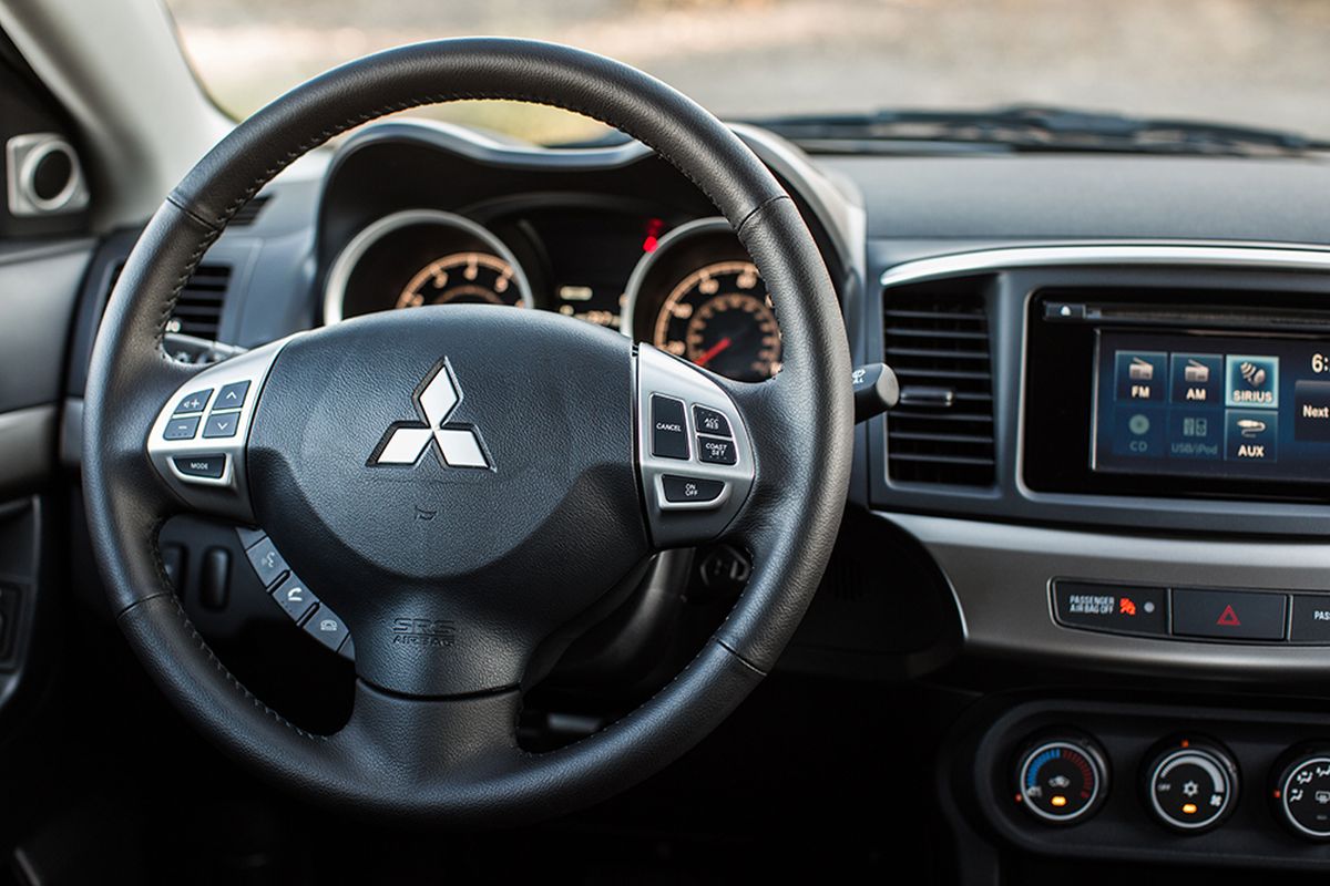 his year, CVT models can be ordered with a new Sun and Sound package including a nine-speaker 710-watt Rockford Fosgate sound system, high-intensity discharge (HID) headlights and a power glass sunroof. (Mitsubishi)