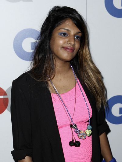 Singer M.I.A. arrives at the GQ magazine 2008 “Men of the Year” party on Nov. 18 in Los Angeles. The artist’s “Paper Planes” received a Grammy nomination last week for record of the year. (Associated Press / The Spokesman-Review)