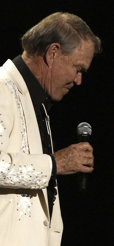 Glen Campbell lands at Northern Quest on Saturday night. (Associated Press)