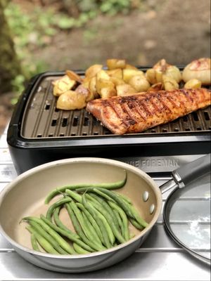 When it comes to celebration meals, John always requests fresh wild salmon. (Leslie Kelly)