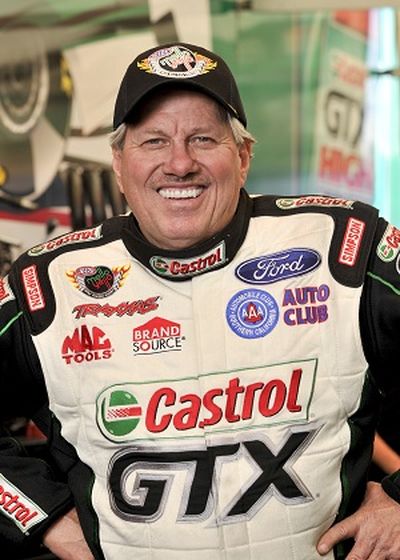 John Force competes in the Funny Car division on the NHRA Mello Yello Drag Racing Series. (Photo courtesy of NHRA)